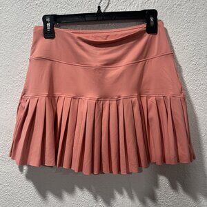 Kyodan Skort Womens Medium Pink/ Peach Stretch Knit Skirt Shorts Golf Athletic